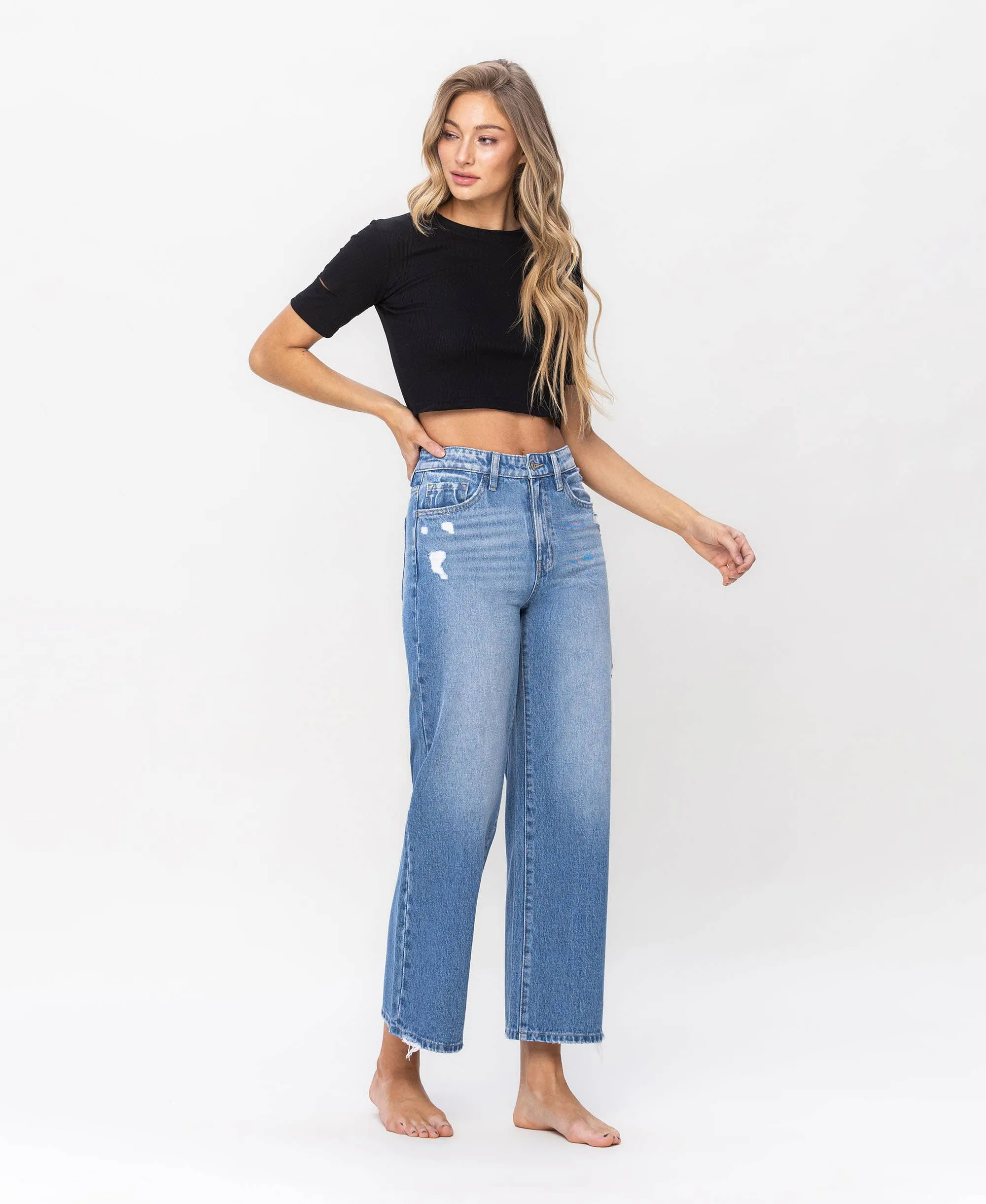 Super High Rise Wide Vervet Jeans