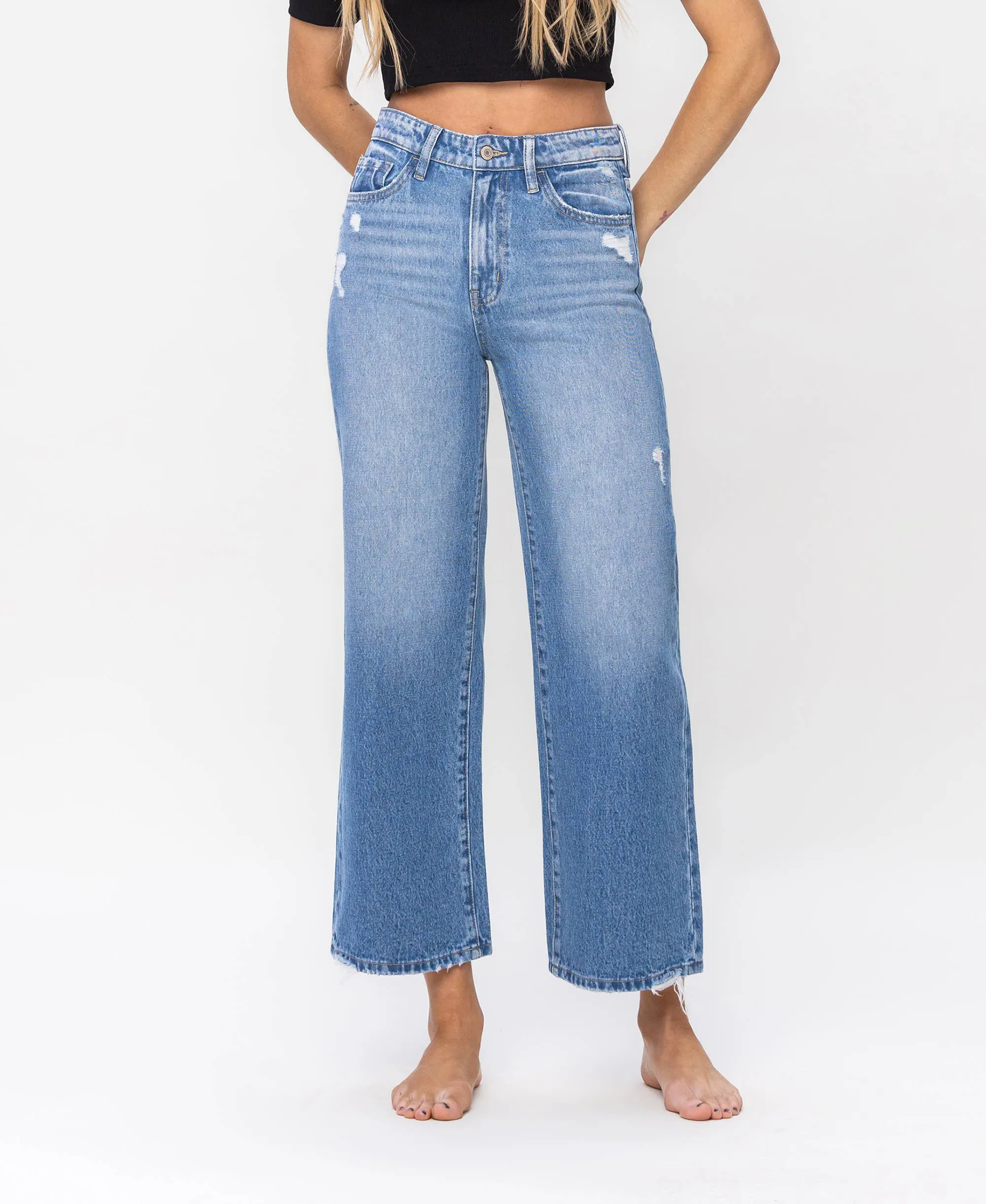 Super High Rise Wide Vervet Jeans