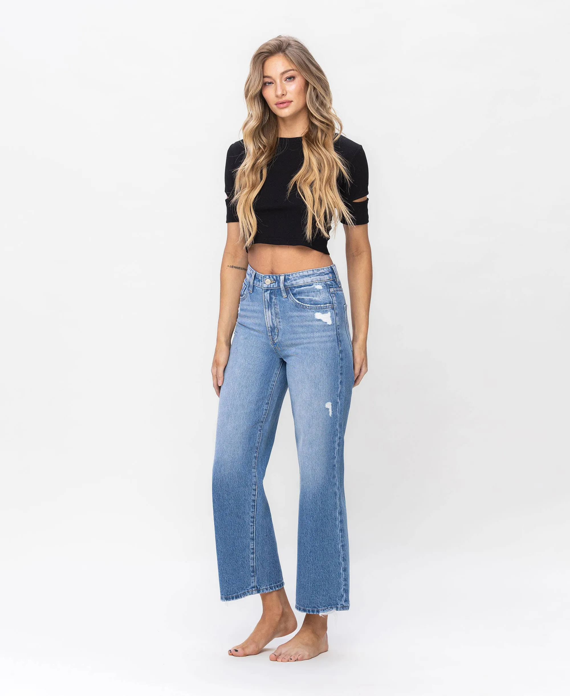 Super High Rise Wide Vervet Jeans