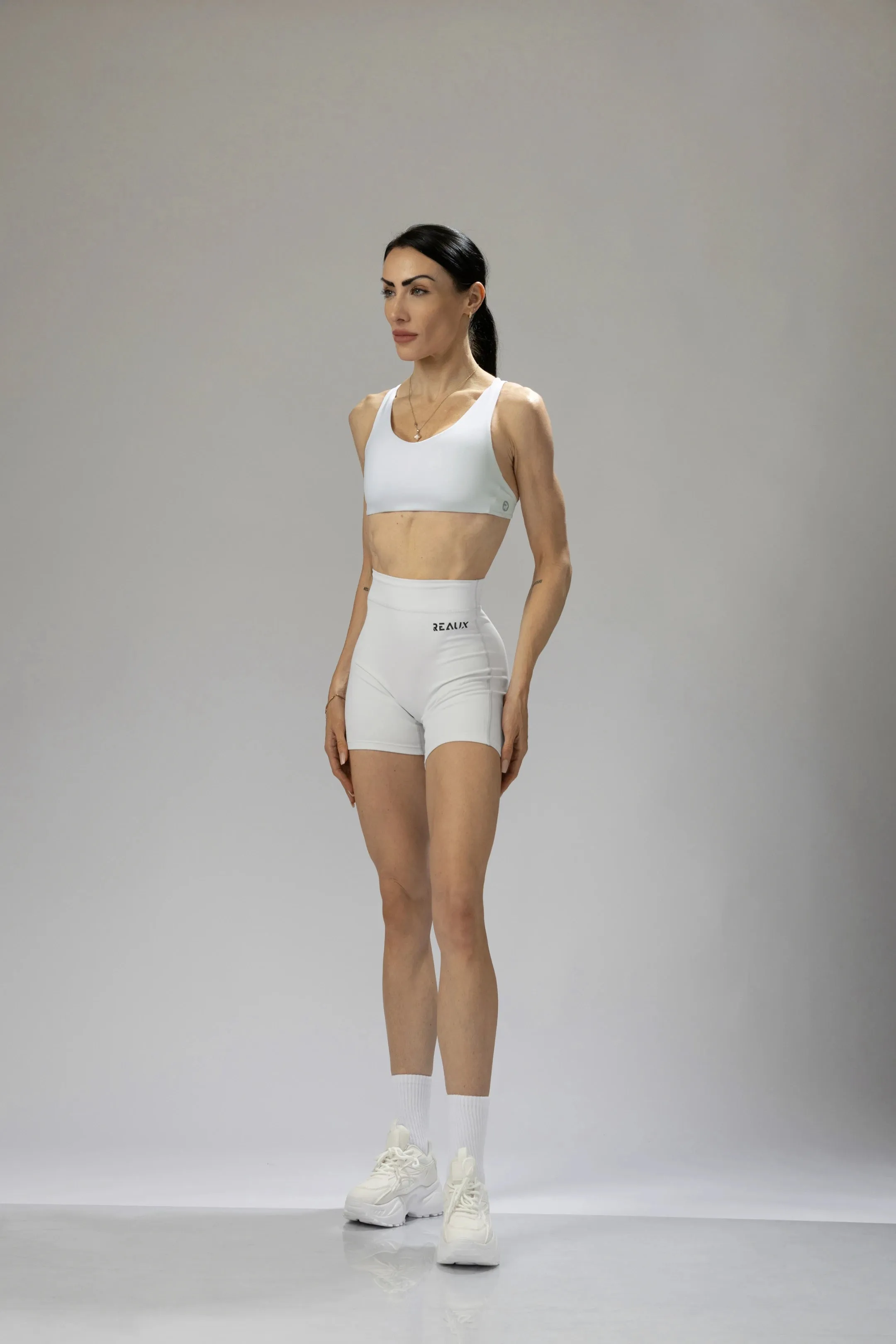 Swoop Neck Racerback Sports Bra