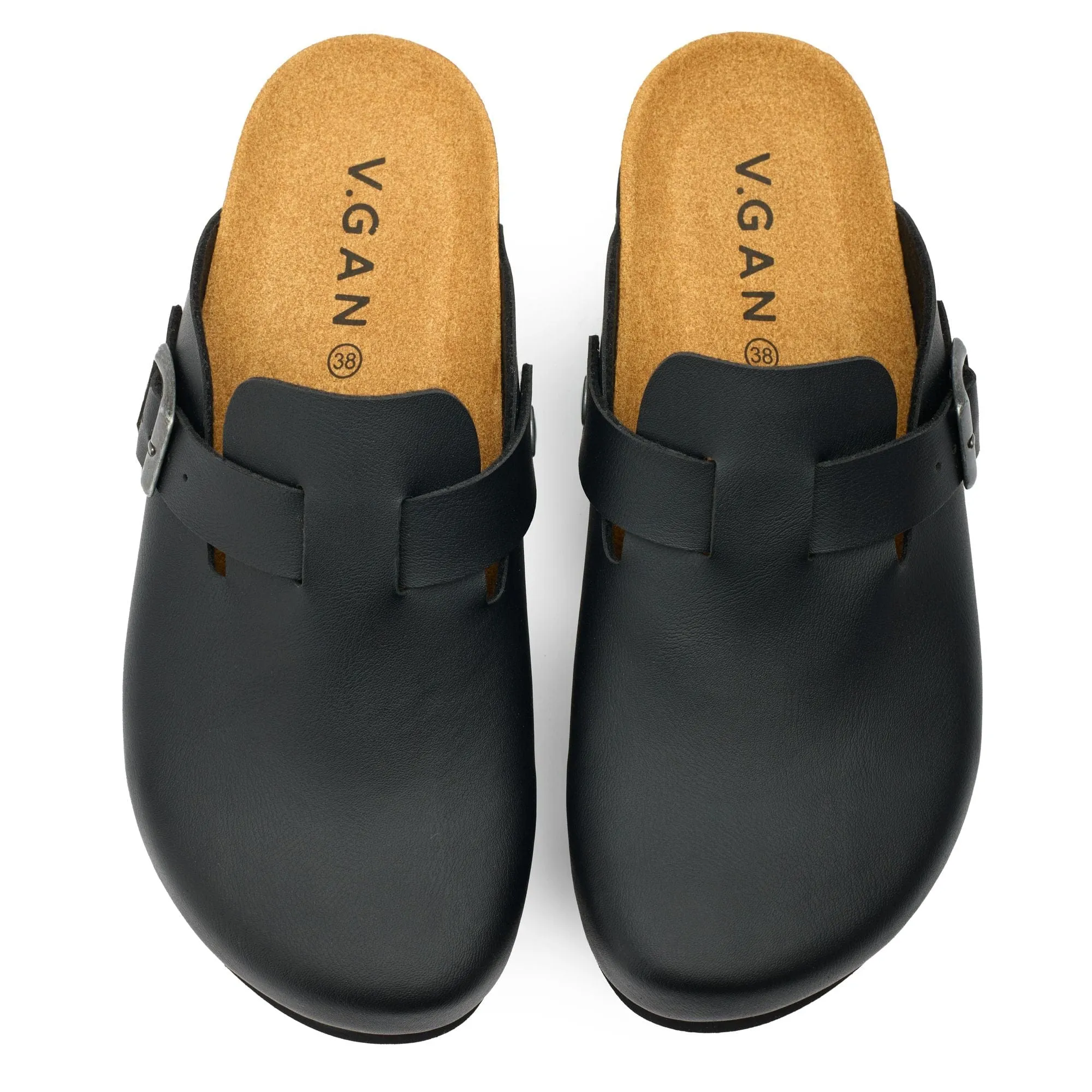 Taro Comfort Women's Vegan Footbed Slippers | Black