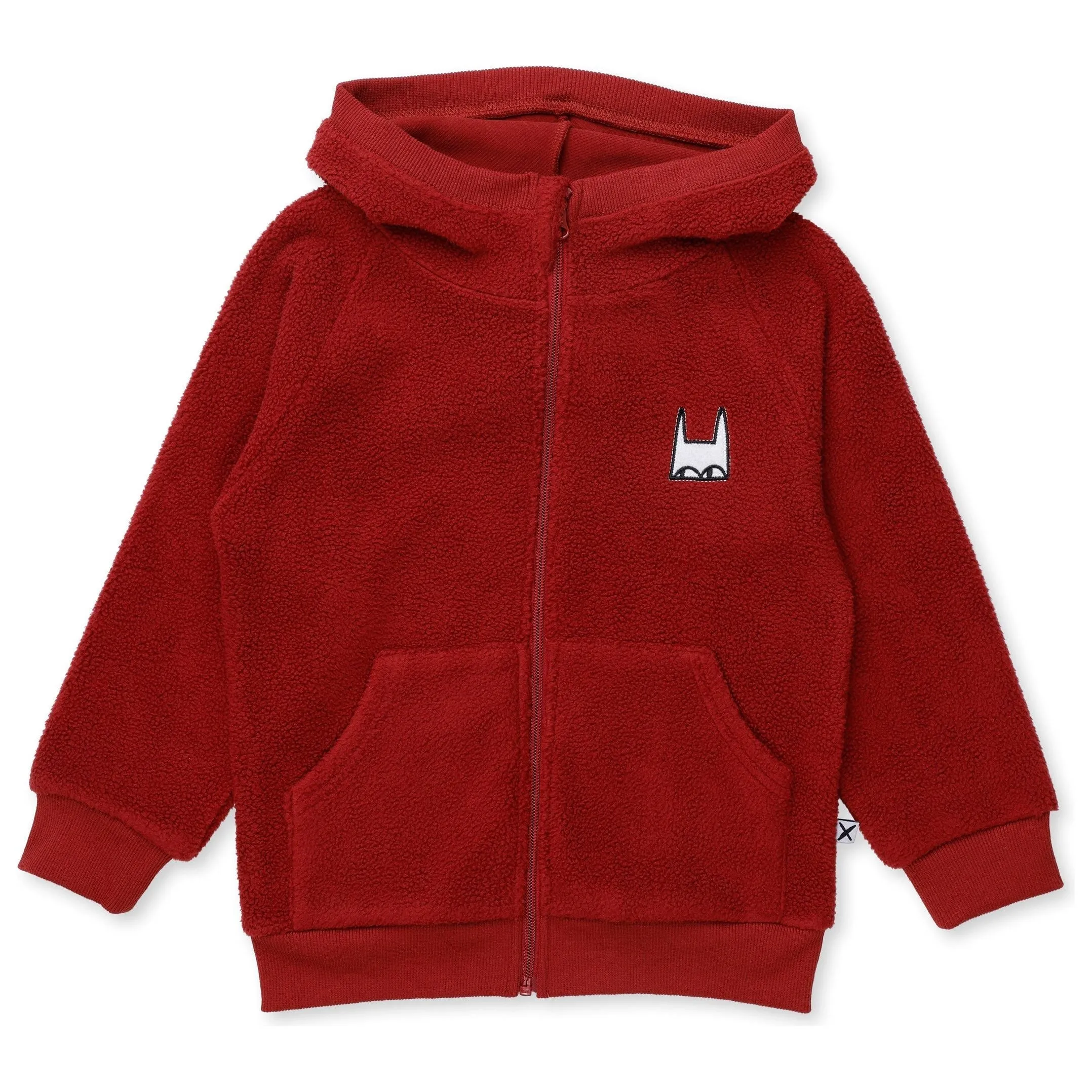 Teddy Zip Up - Rusty Red