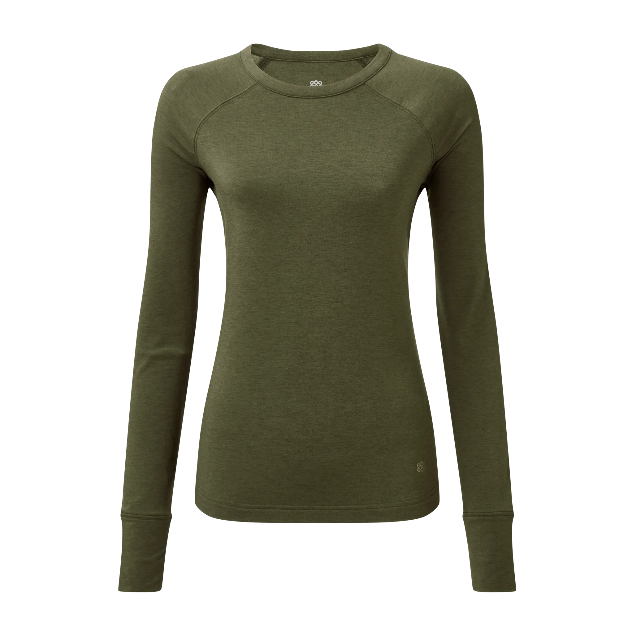 Tendu Active Long Sleeve Crew - Evergreen