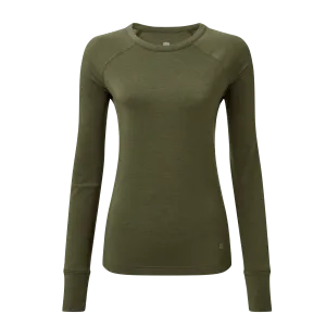 Tendu Active Long Sleeve Crew - Evergreen