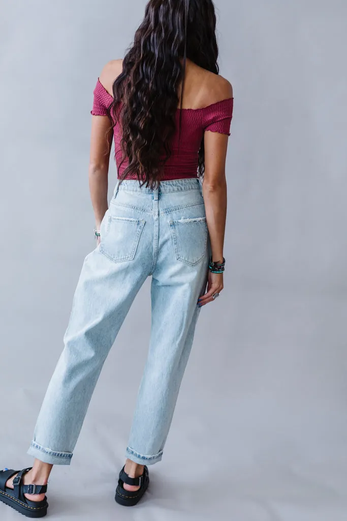Tess High Rise Slouchy Jean