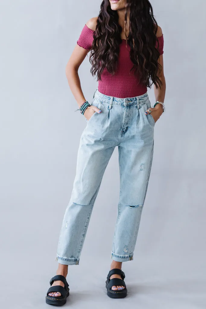 Tess High Rise Slouchy Jean