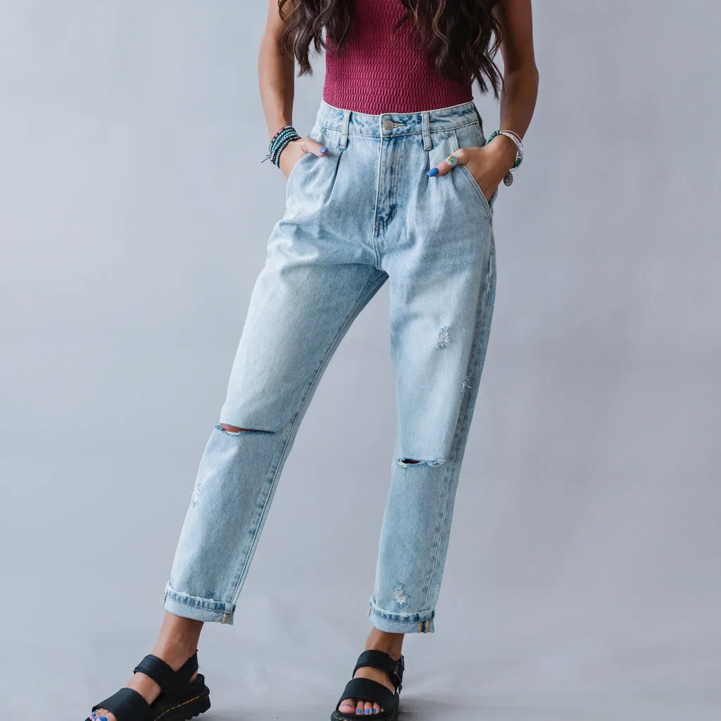 Tess High Rise Slouchy Jean