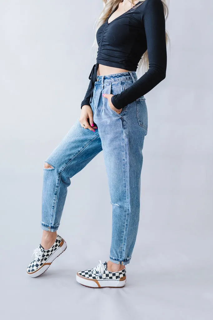 Tess High Rise Slouchy Jean