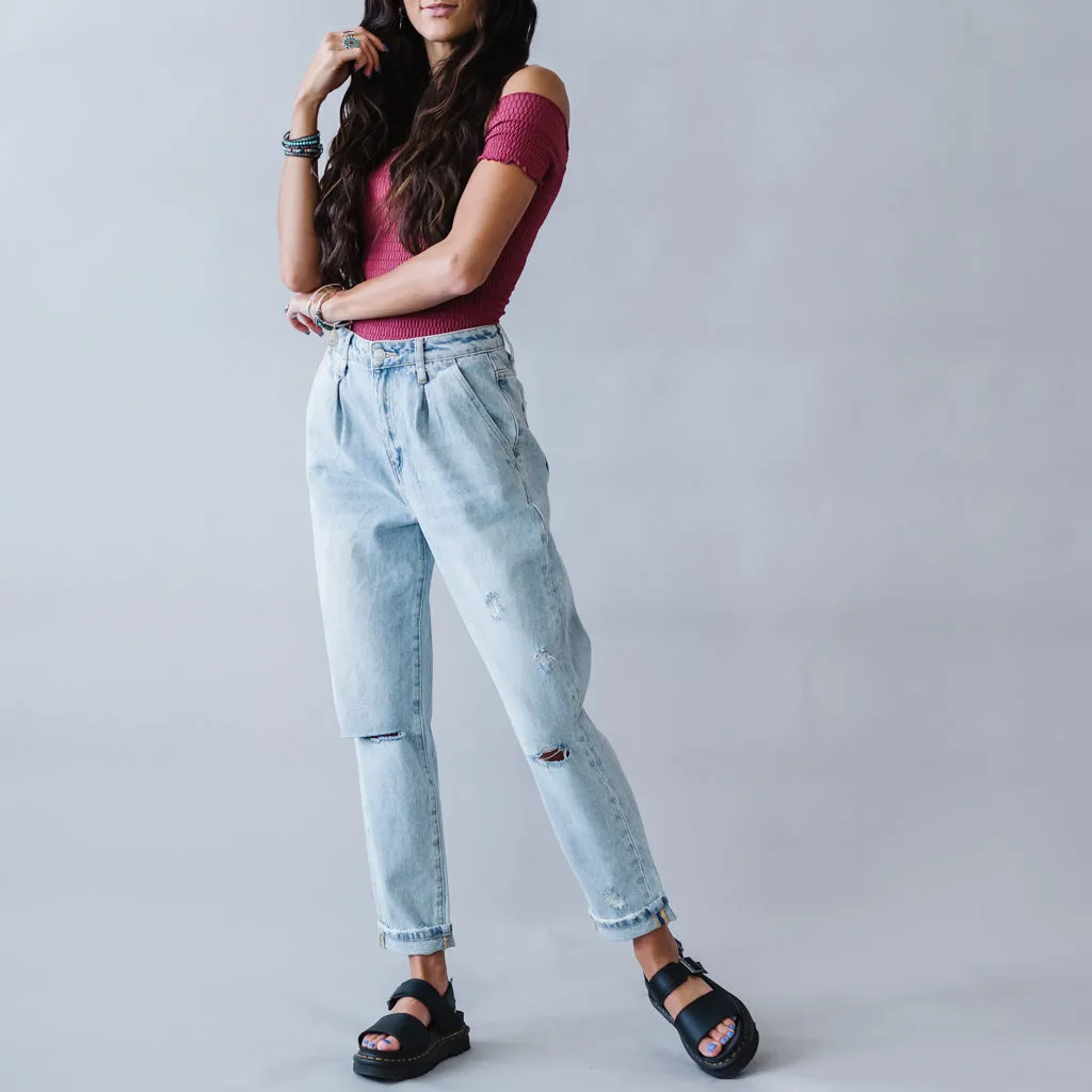 Tess High Rise Slouchy Jean