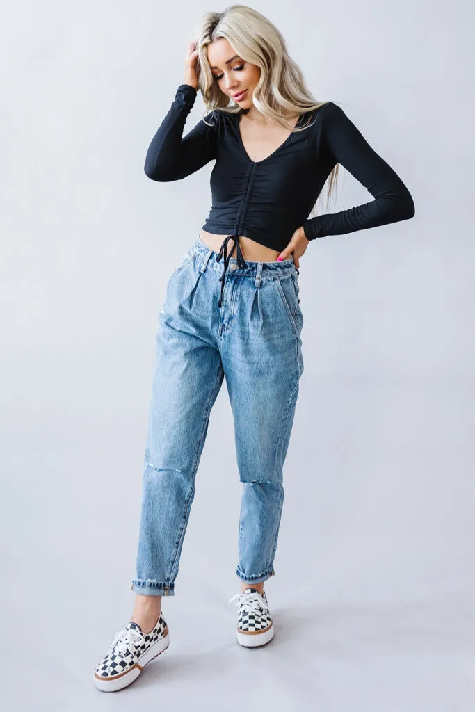 Tess High Rise Slouchy Jean