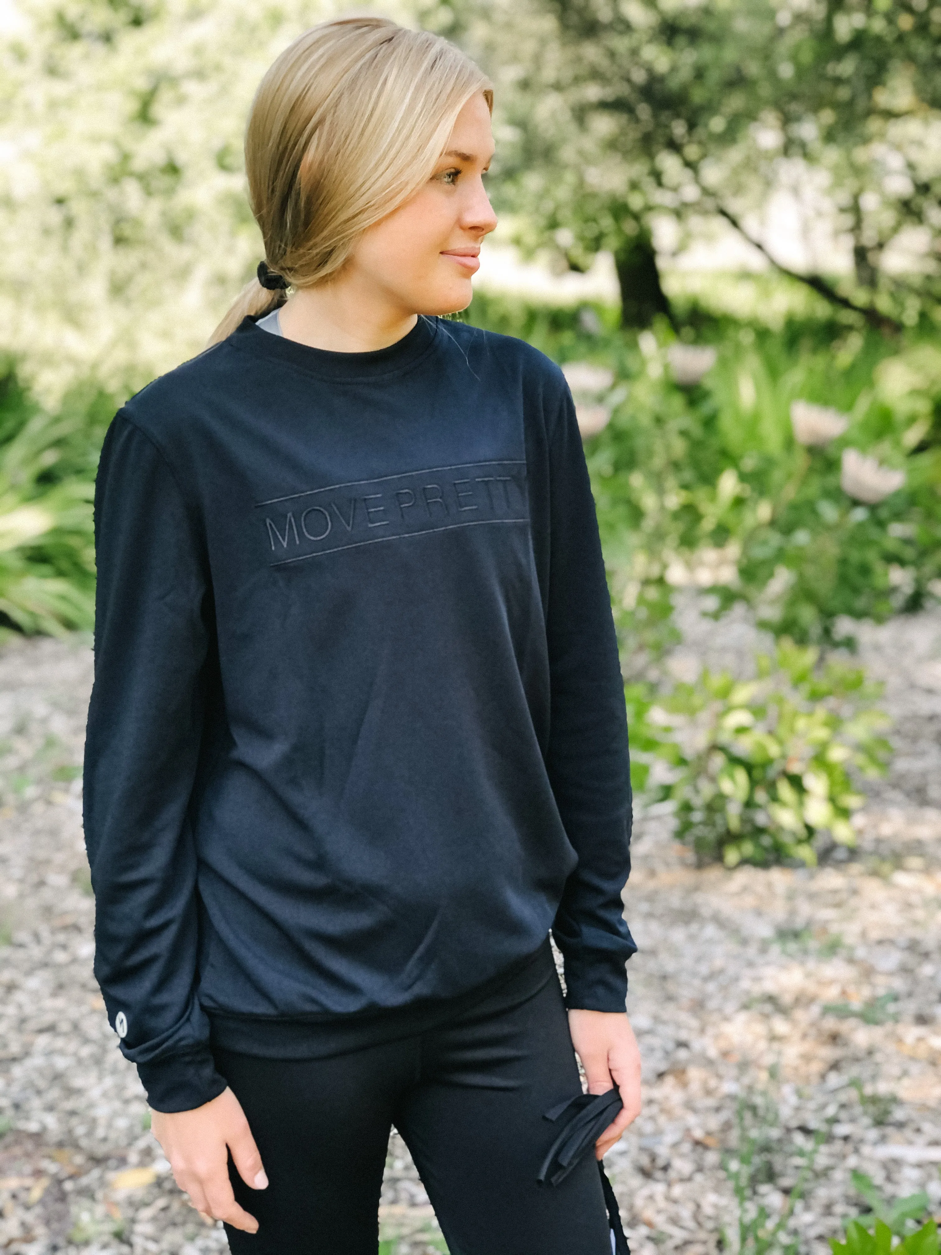 THE JESS CREWNECK TOP | BLACK
