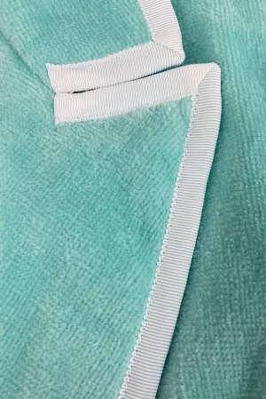 The Siren Double Breasted Blazer in Aquarama (Size 14 Only)