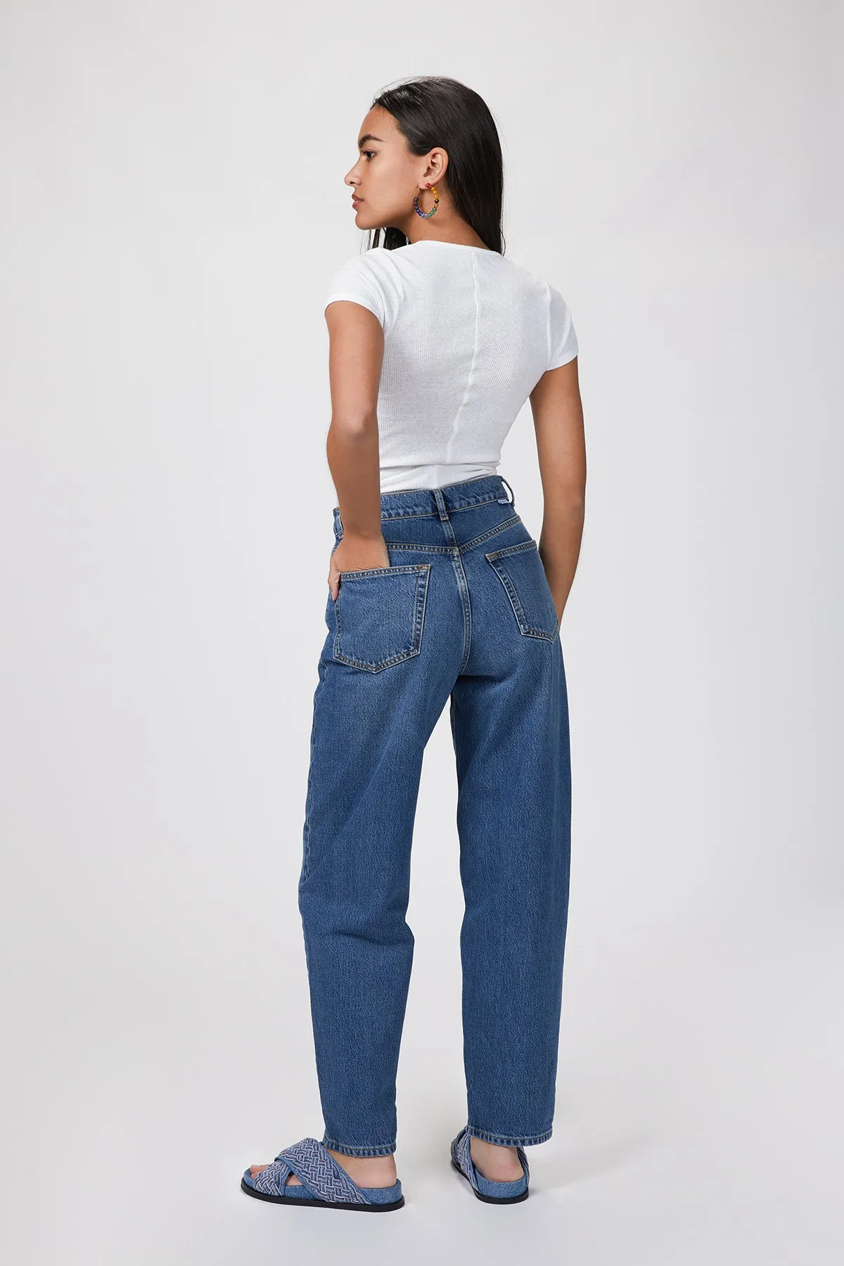 THE TOBY HIGH-RISE STRAIGHT-LEG JEANS