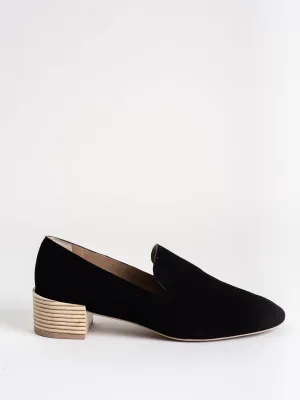 tillie loafer - black suede