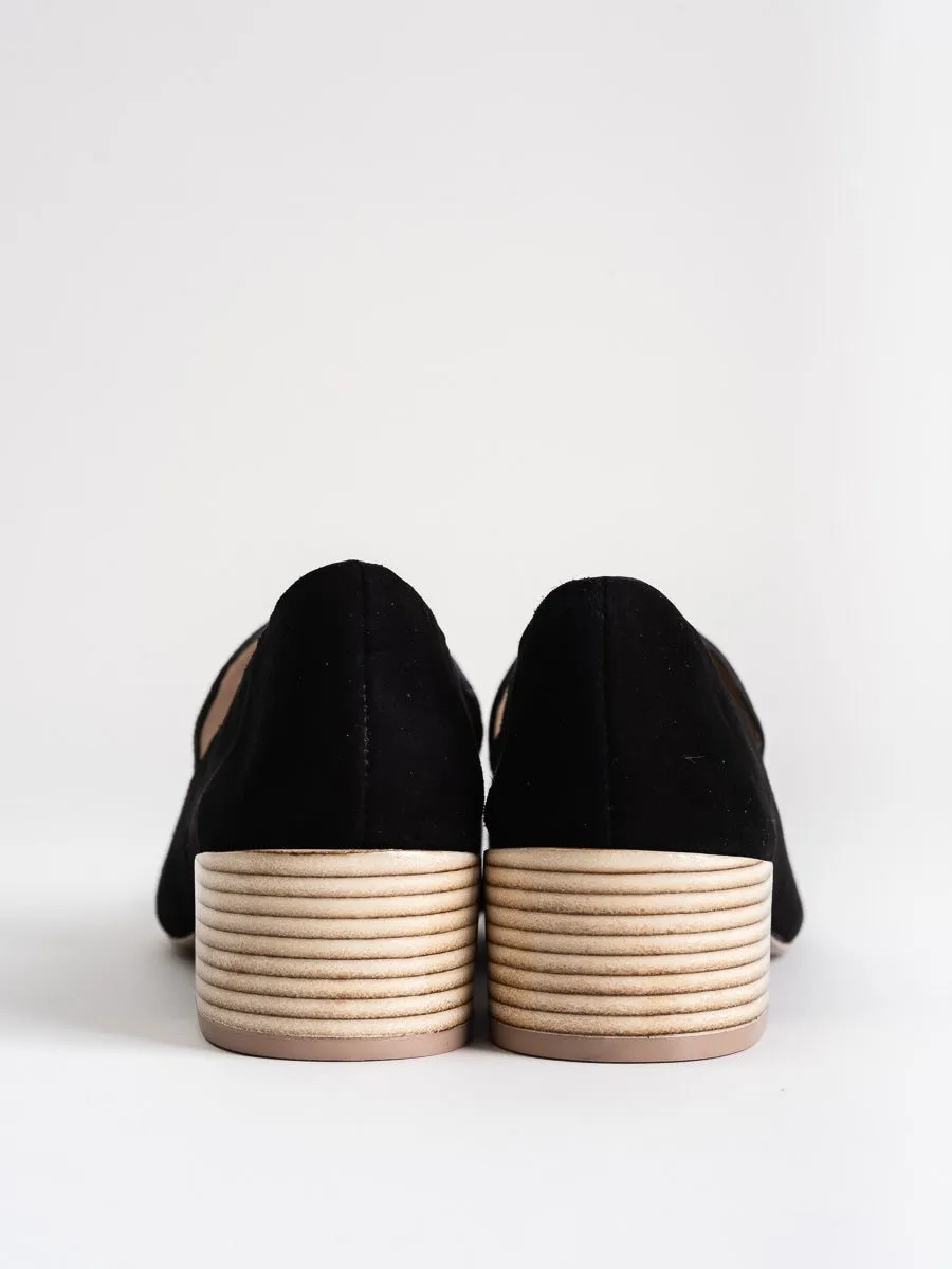 tillie loafer - black suede