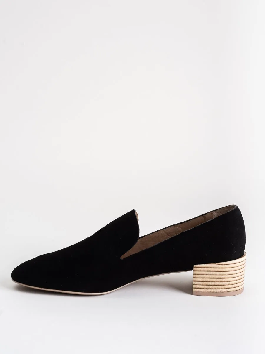 tillie loafer - black suede