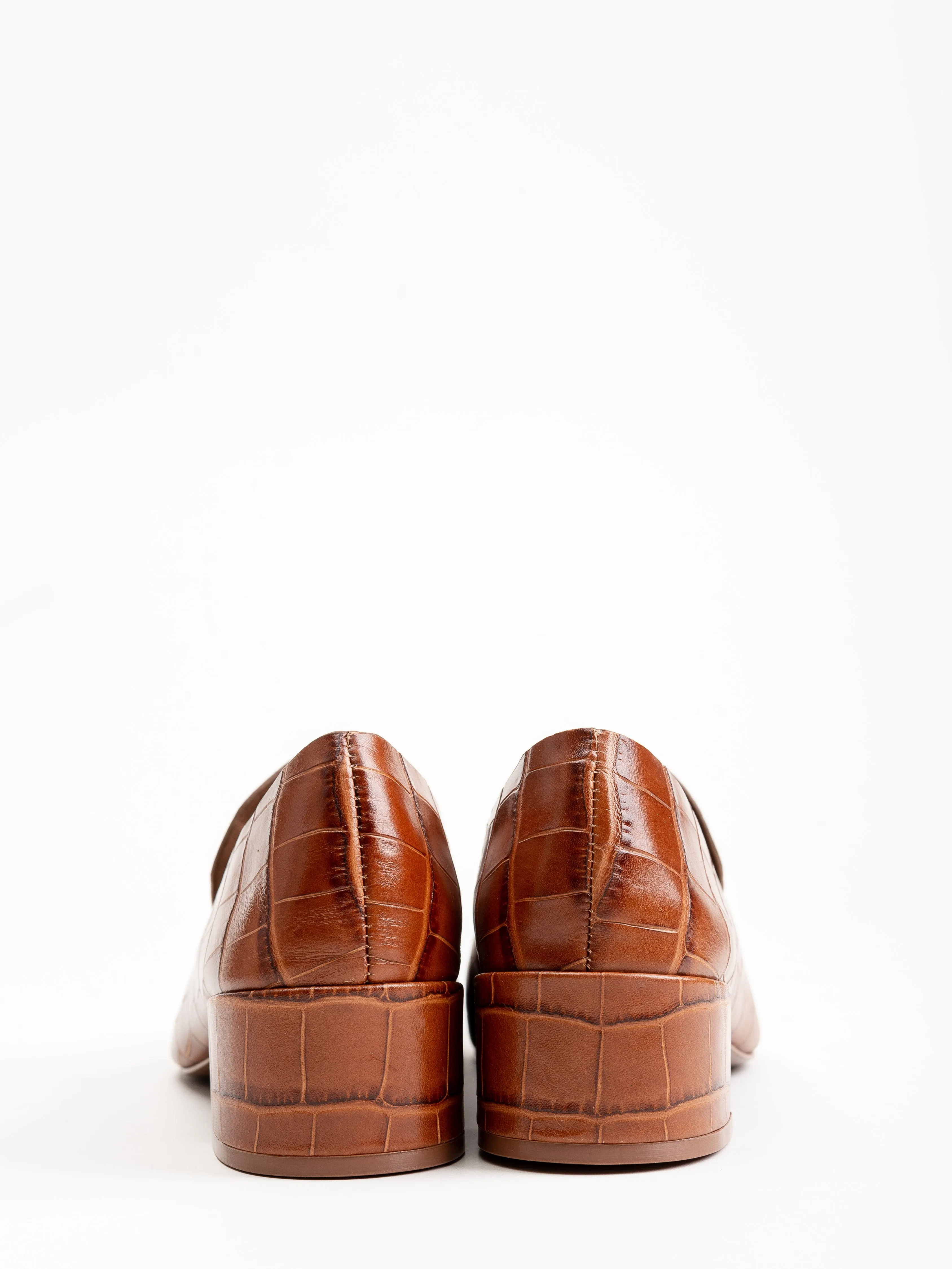 tillie loafer - tan croco