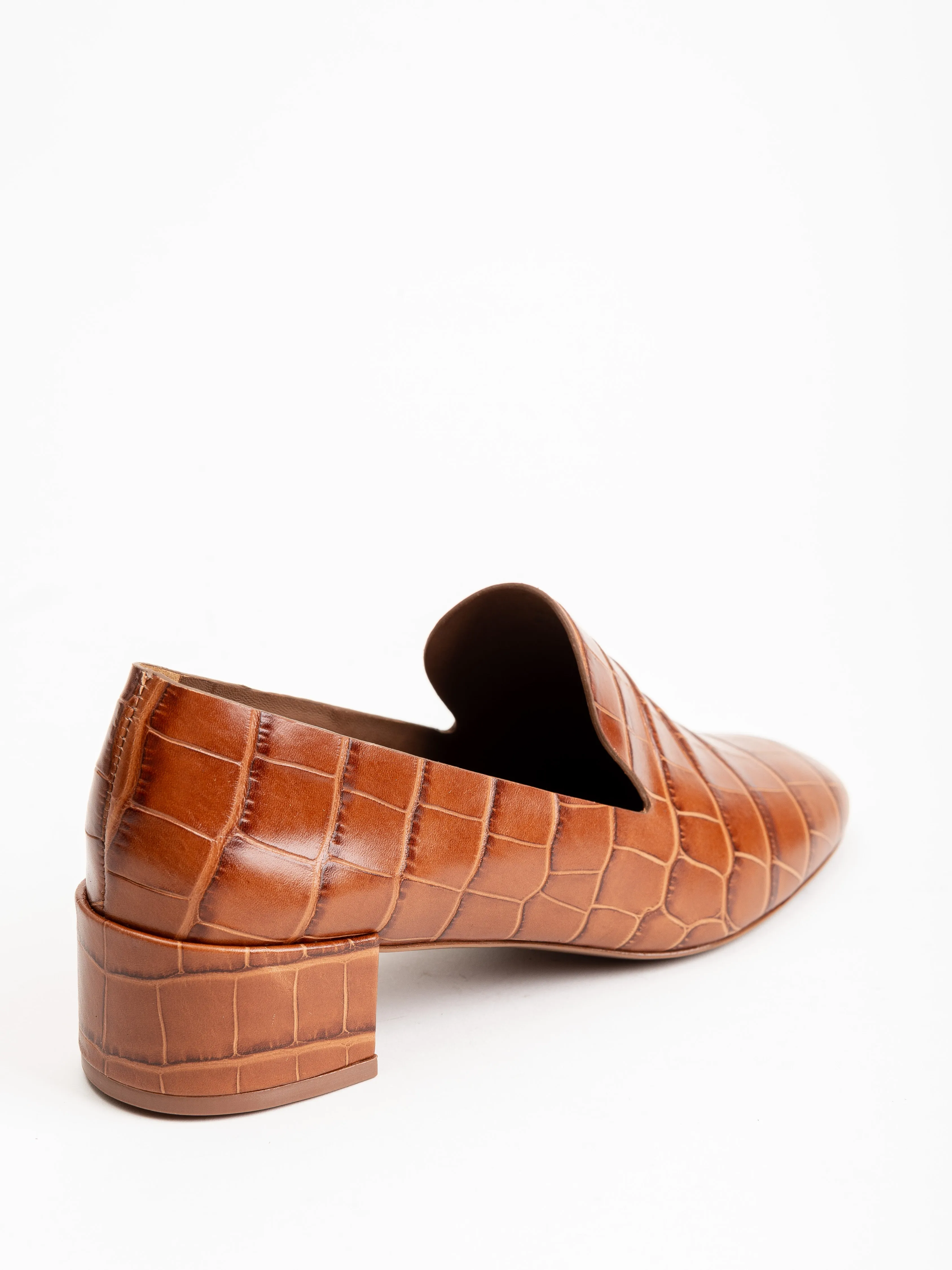 tillie loafer - tan croco