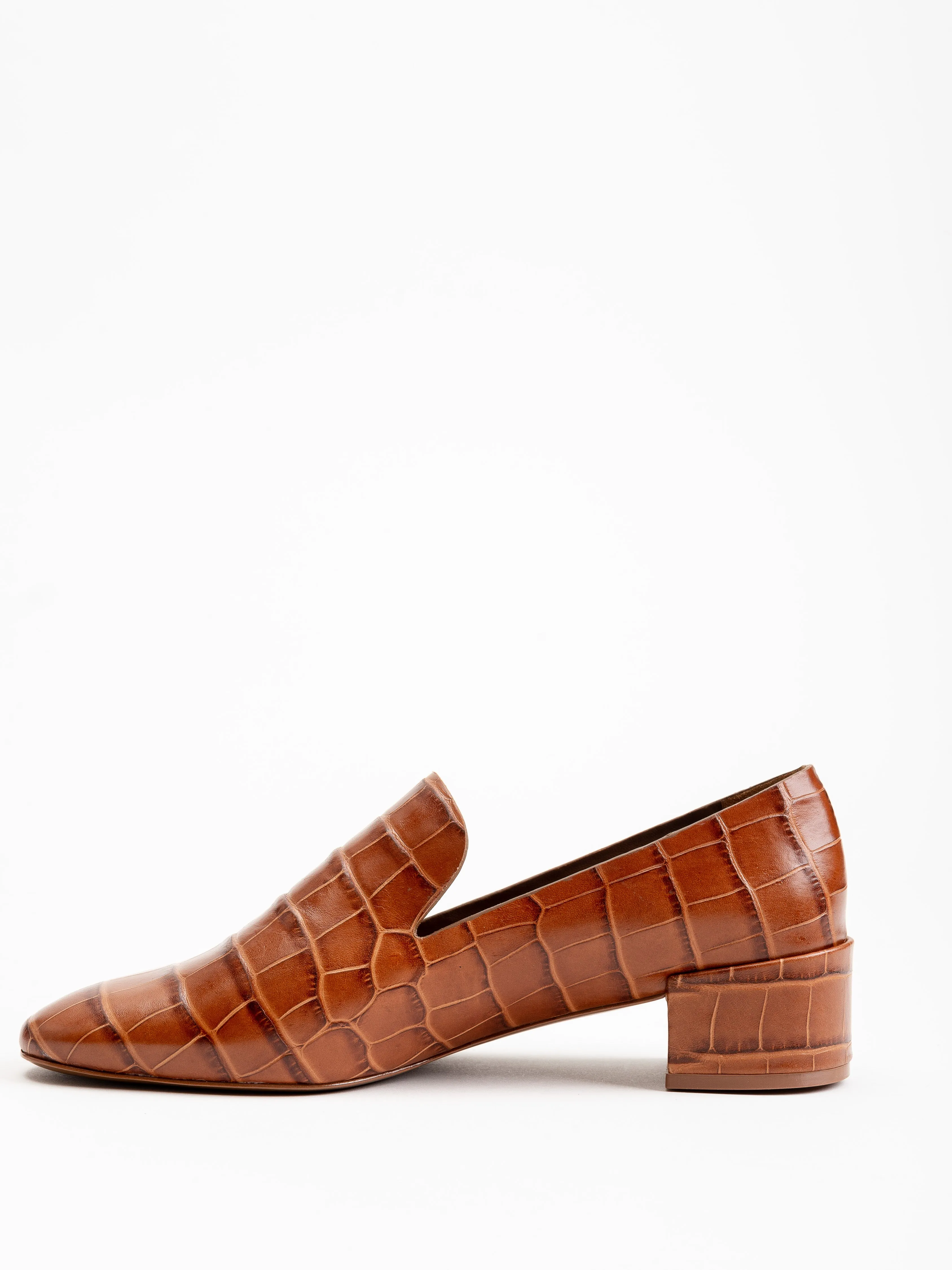 tillie loafer - tan croco