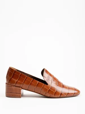 tillie loafer - tan croco