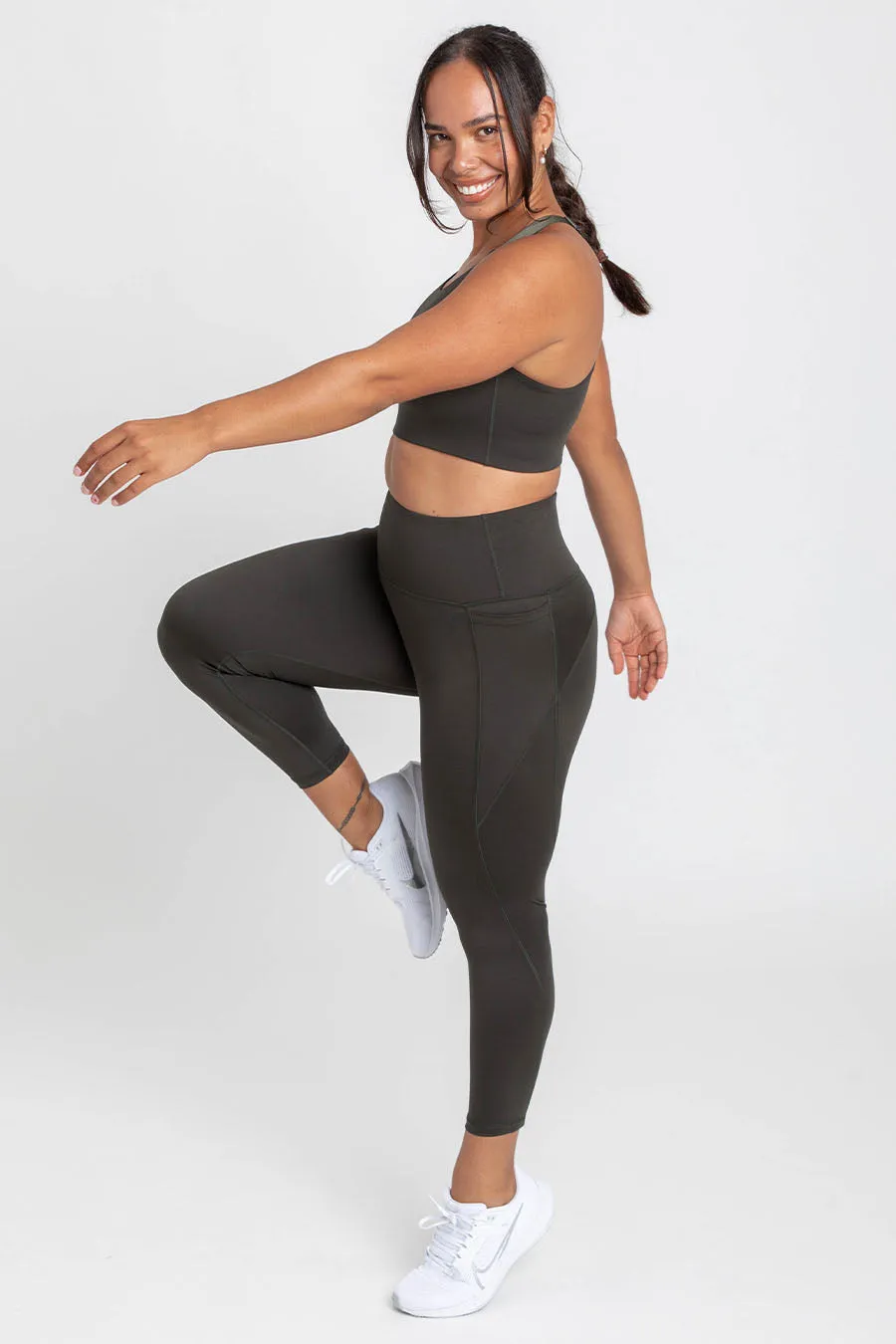 Training Pocket Move 7/8 Length Legging - Forest Night
