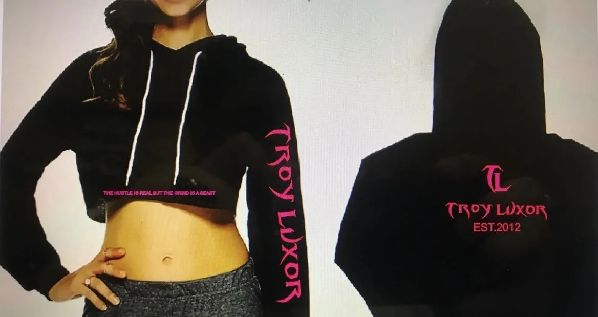 Troy Luxor Women's Classic Crop Top Hoodies