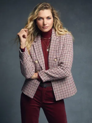 Tweed Faux Double-Breasted Jacket