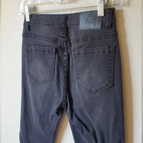 UNIF faded black skinny jeans size 25