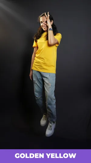 Unisex Golden Yellow T shirt