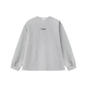 V-neck Letter Print Long Sleeve Pullover
