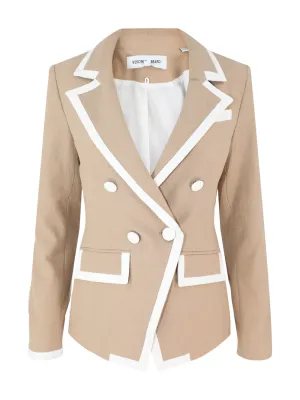 Veronica Beard Edison Dickey Jacket in Khaki