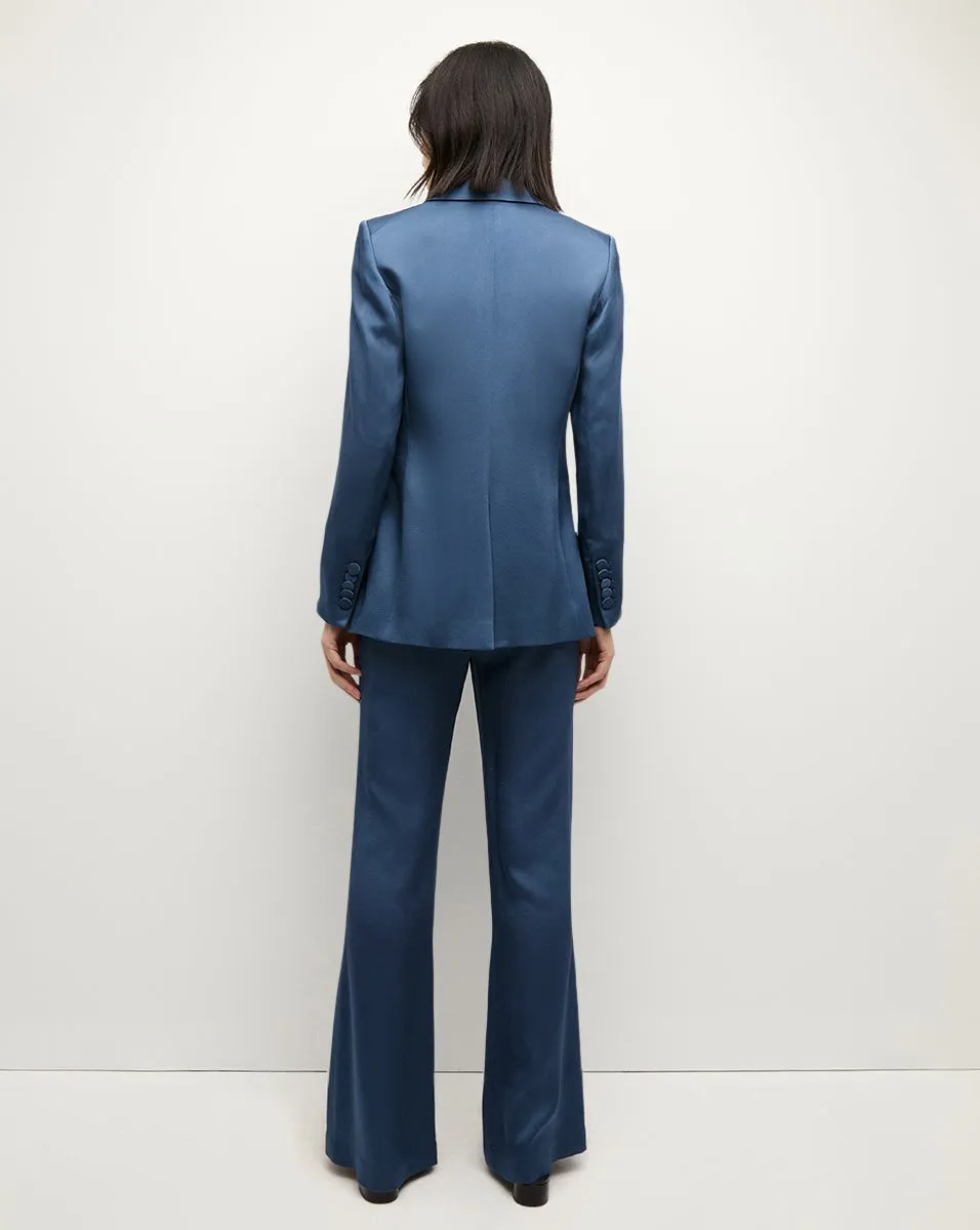 Veronica Beard Long and Lean Dickey Jacket in Blue Stone