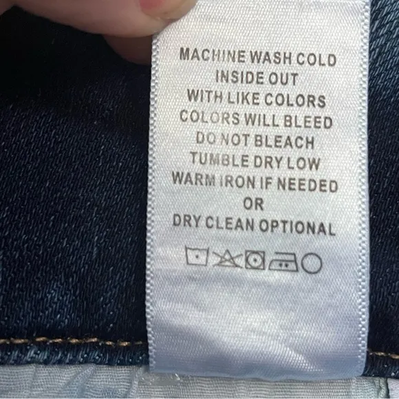 Vervet Me Started High Rise Triple Waistband Skinny Jeans Distressed Size 31