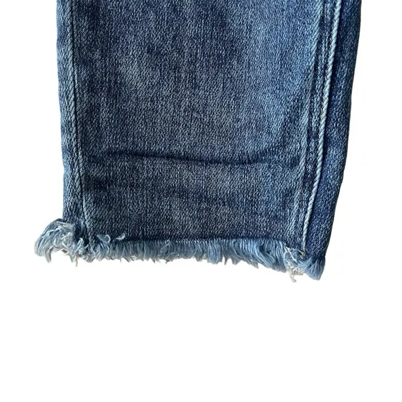 Vervet Me Started High Rise Triple Waistband Skinny Jeans Distressed Size 31