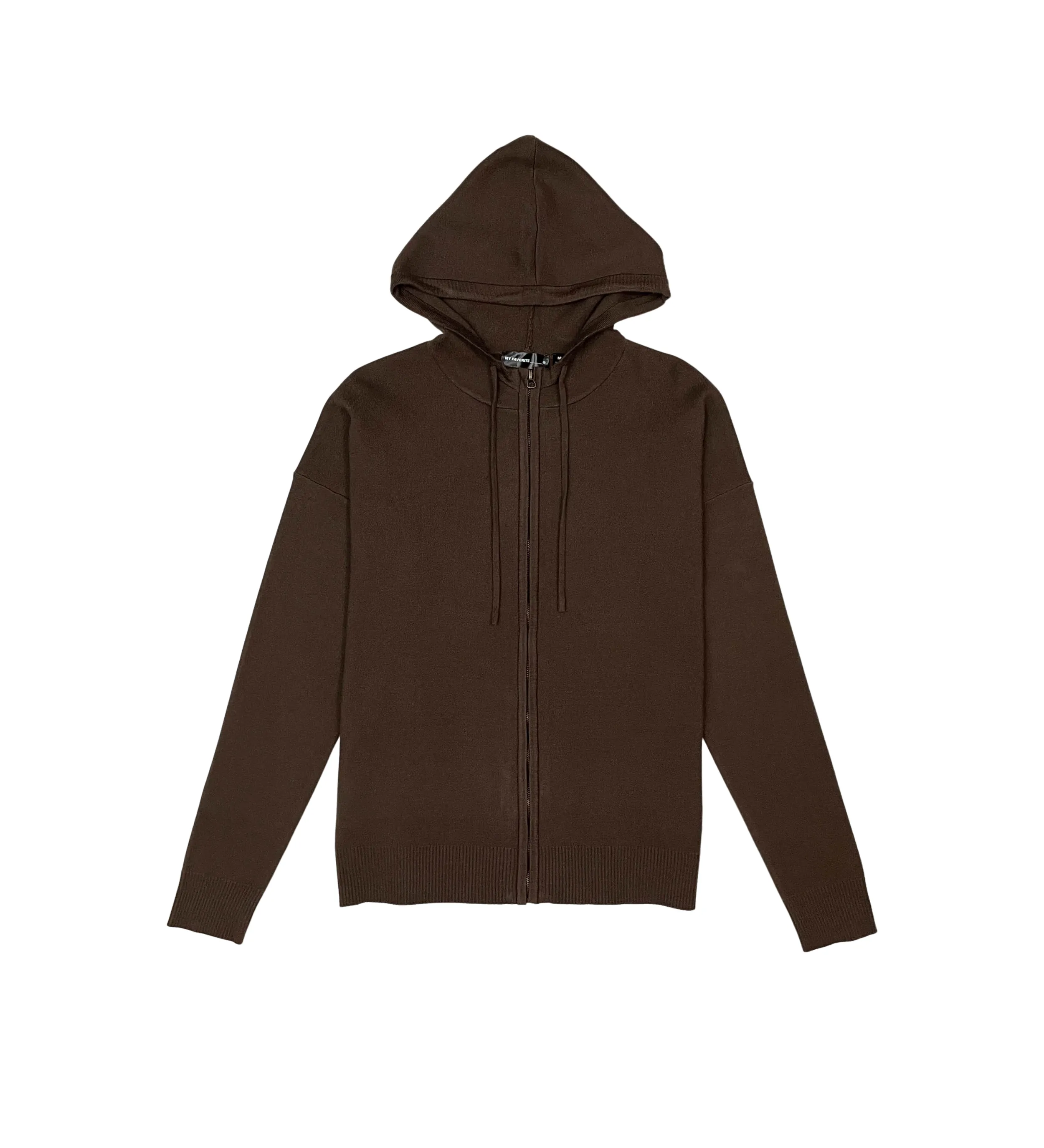 Viscos poly double knit zip up hoodie