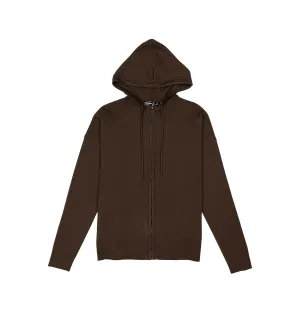 Viscos poly double knit zip up hoodie