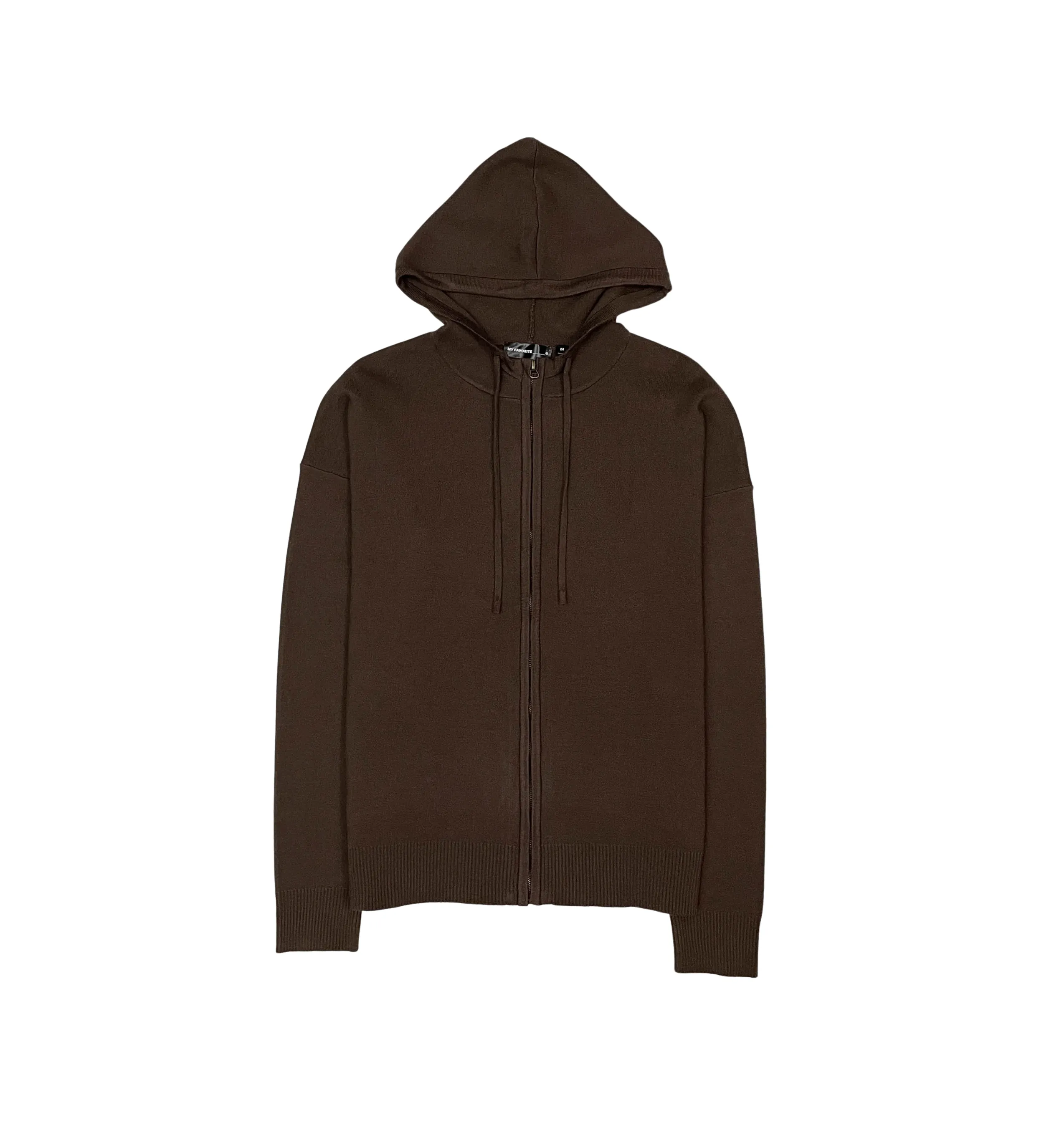 Viscos poly double knit zip up hoodie