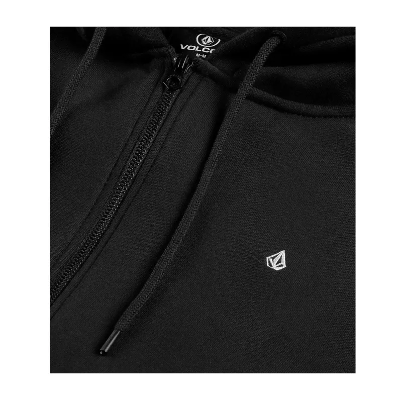 Volcom - Single Stone Zip Hoodie - Black SALE