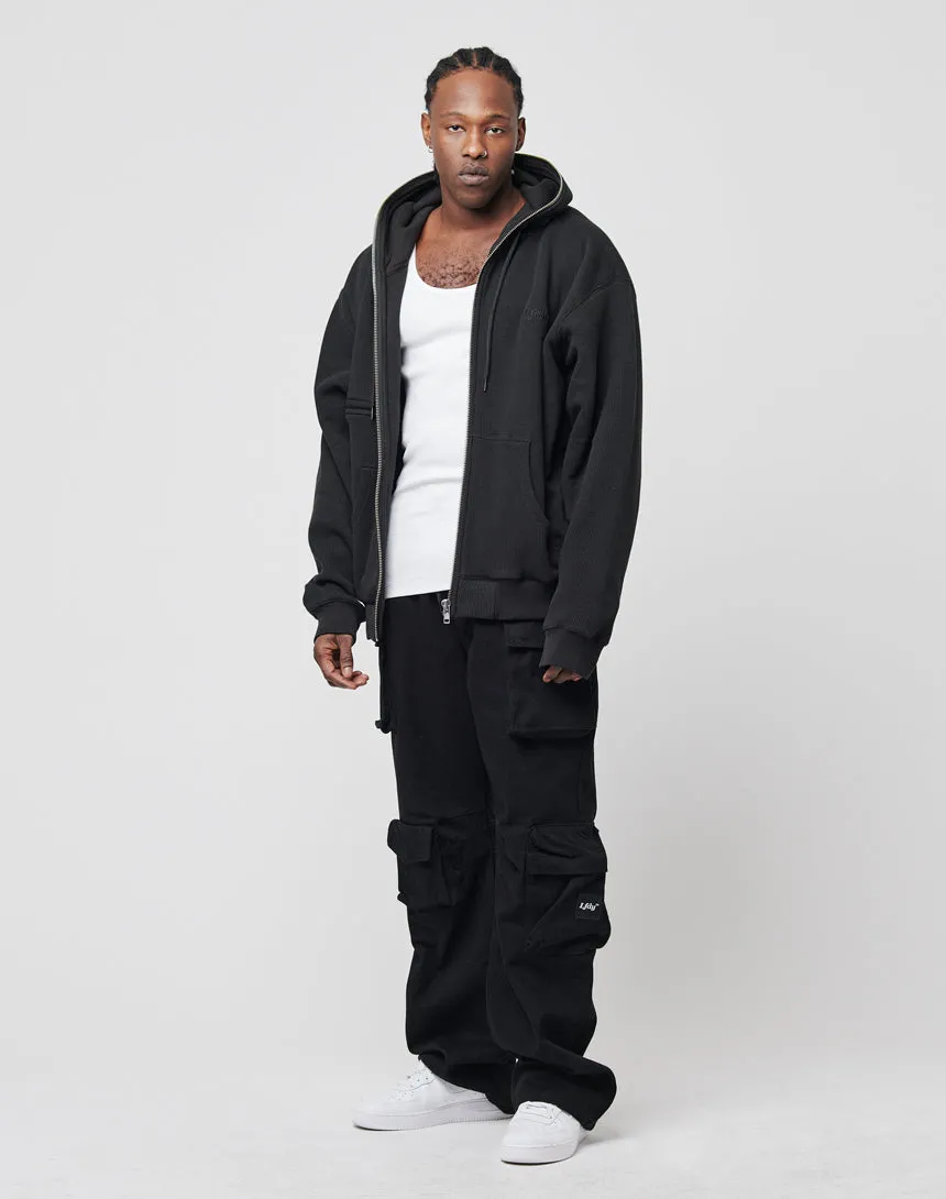Waffle Hooded Zip