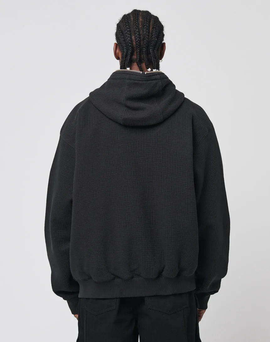 Waffle Hooded Zip