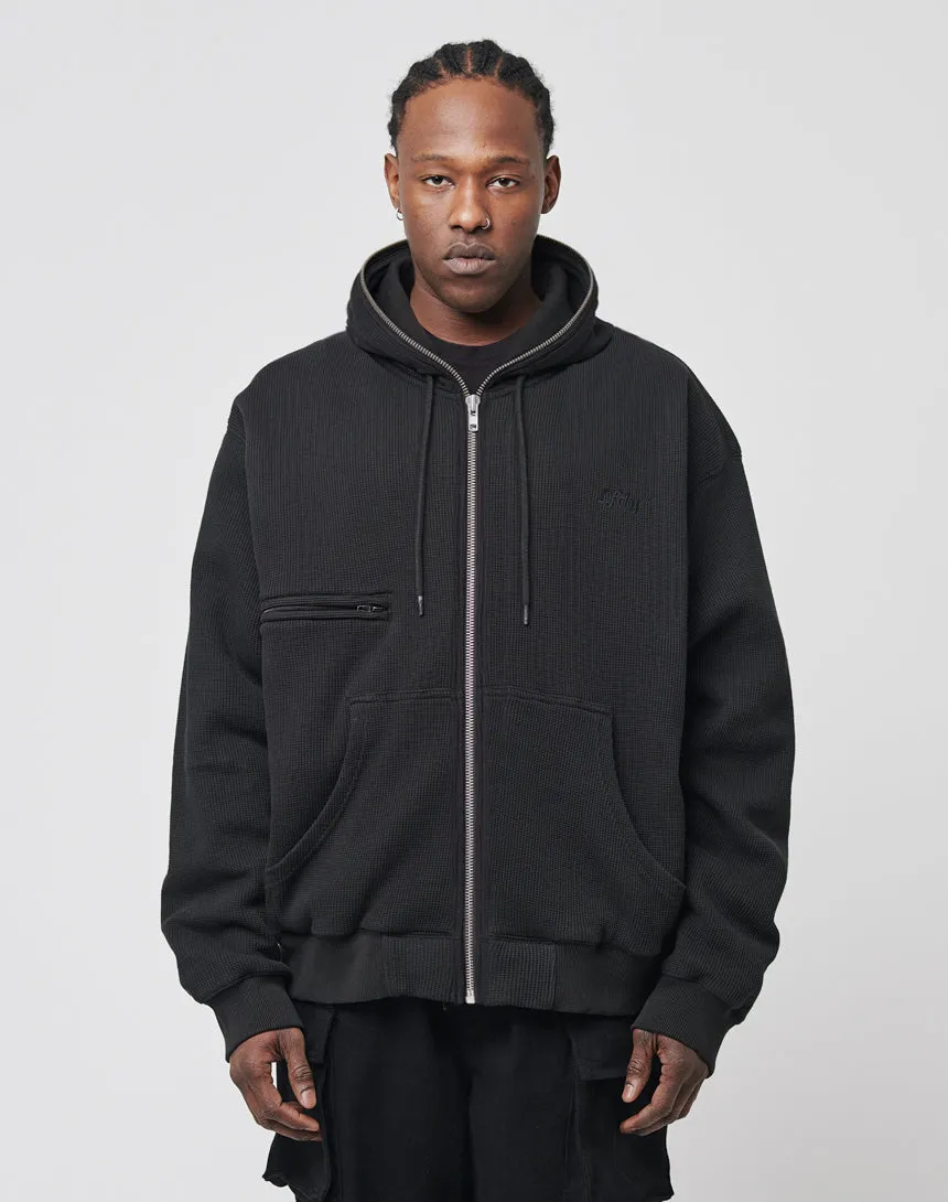 Waffle Hooded Zip