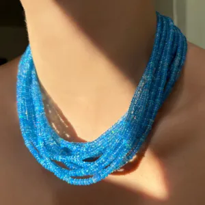 WASHED DENIM OPAL NECKLACE
