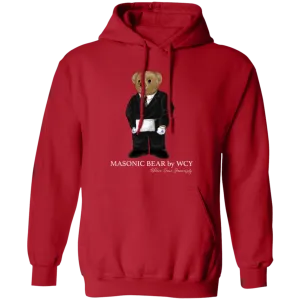 WCY Masonic Bear Pullover Hoodie (red)