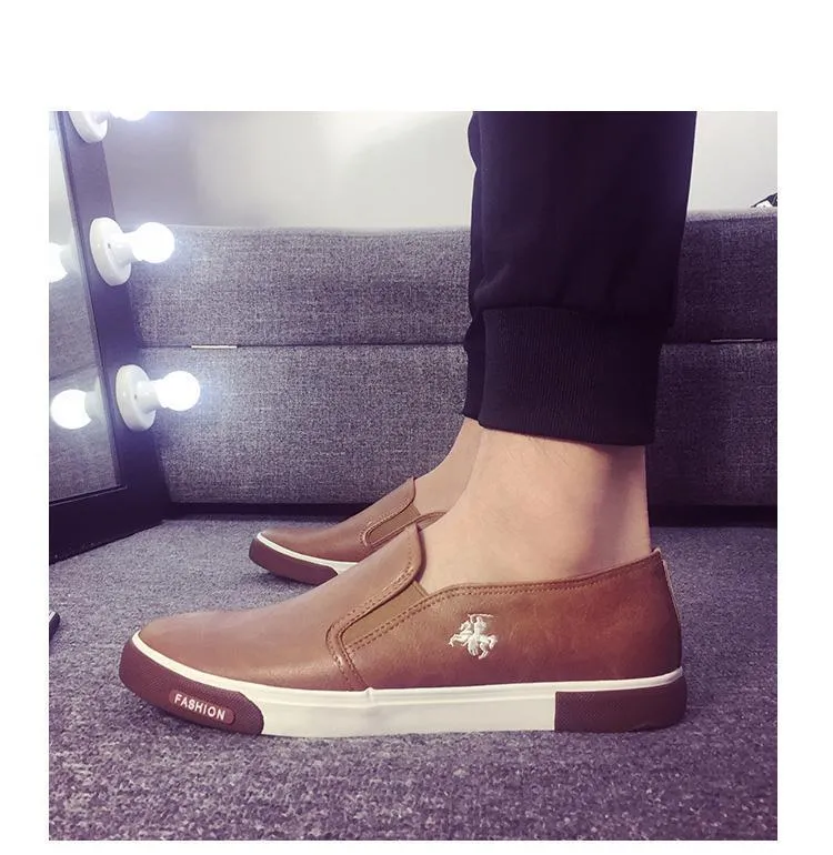 West Louis™ Leather Men Flats  Loafers