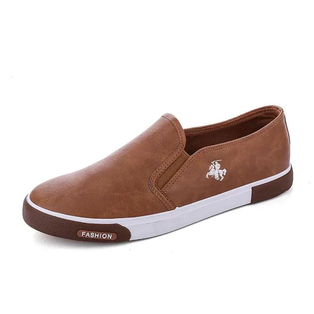West Louis™ Leather Men Flats  Loafers