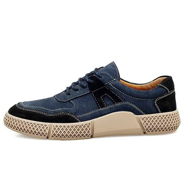 West Louis™ Urban Design Suede Leather Sneakers