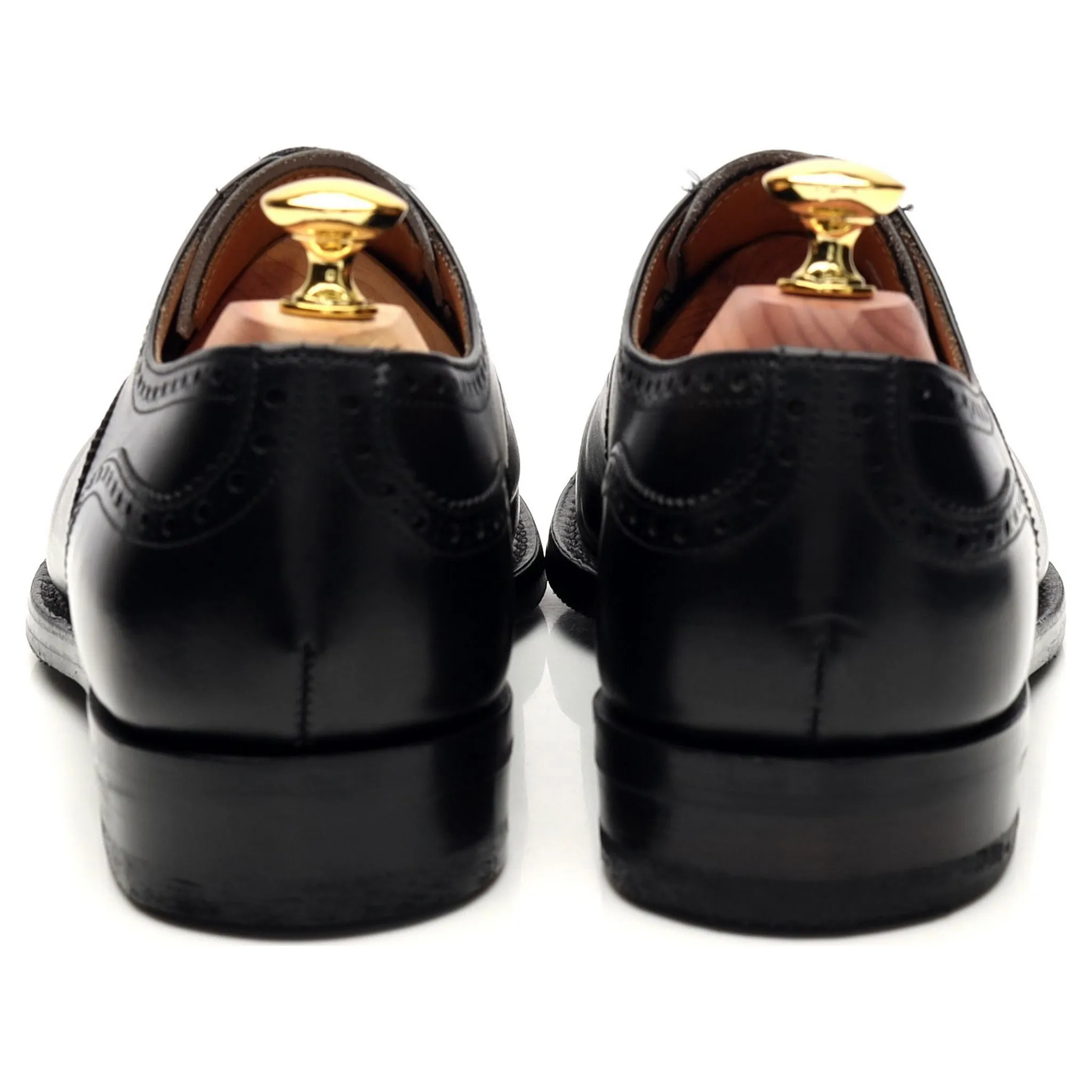 'Wilfred' Black Leather Oxford Brogue UK 7 F