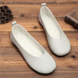Women Real Leather Shoes Moccasins Mother Loafers