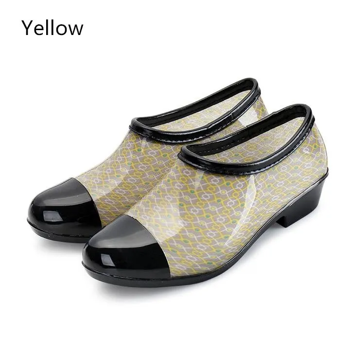 Women Waterproof Rain and Garden Shoe Slip On Low Boot