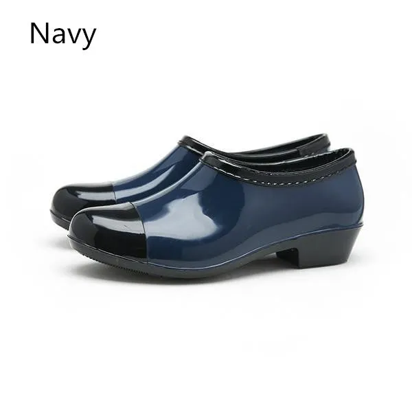 Women Waterproof Rain and Garden Shoe Slip On Low Boot